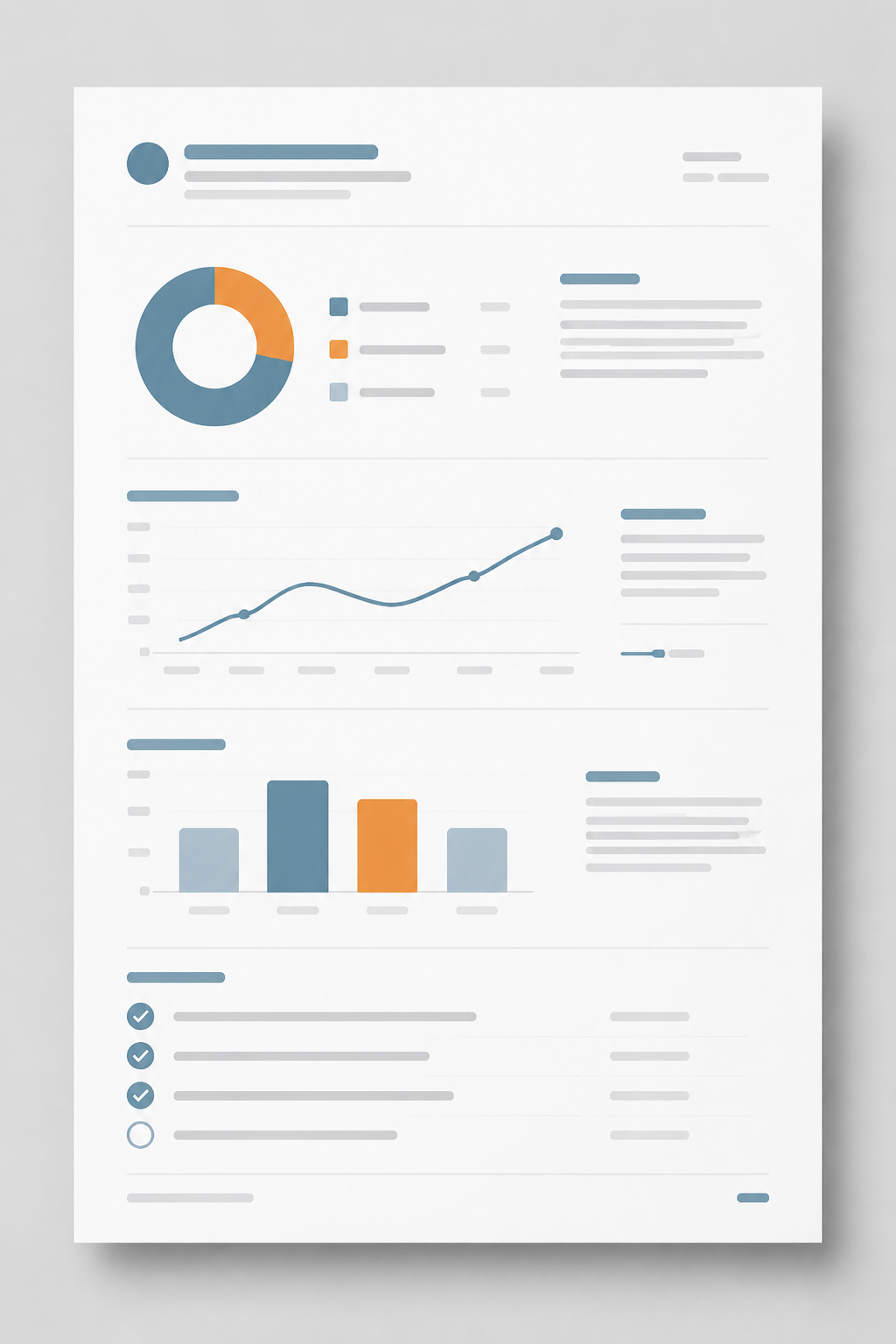 A sample one-page Flowsolve workflow report